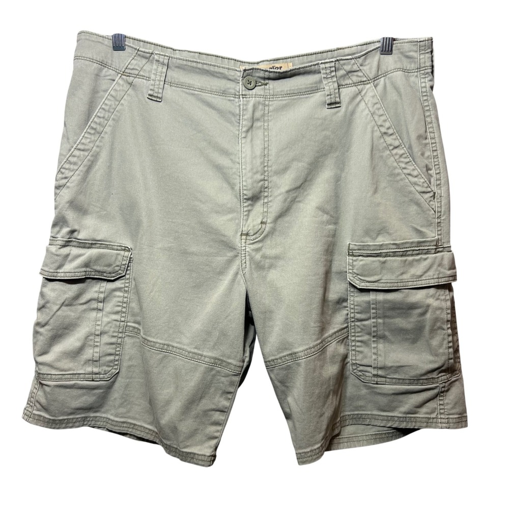 Wrangler Authentics Cargo Shorts‎ Relaxed Fit Casual Olive Green Size 38